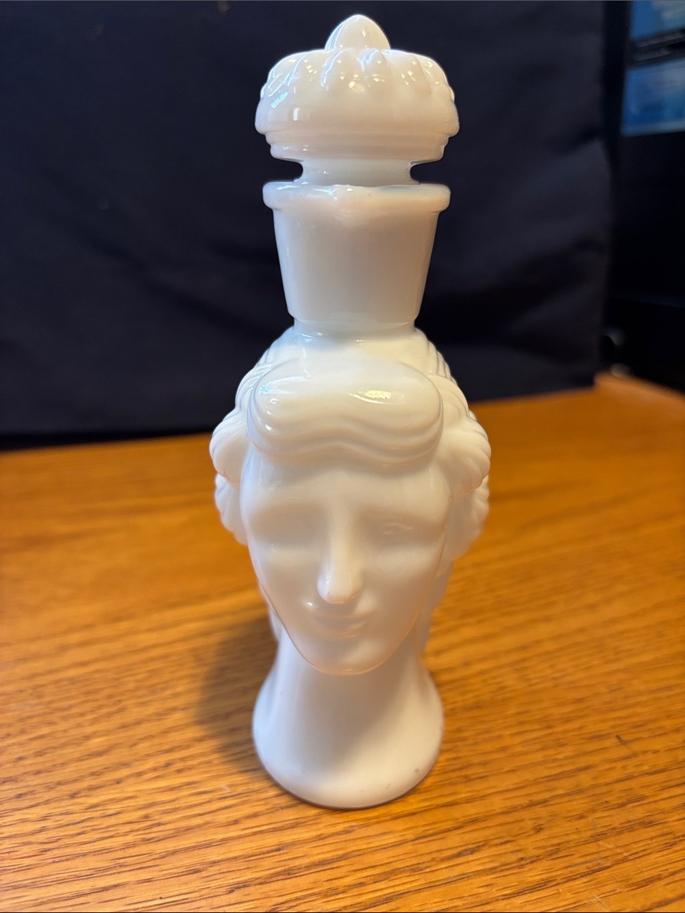 Vintage Avon Milk Glass Grecian Pitcher